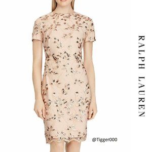 LAUREN RALPH LAUREN Arguette Sequin Lace Dress